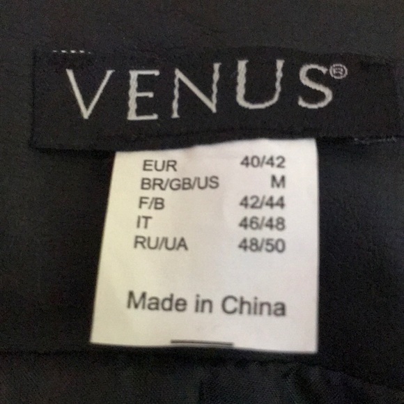 Venus Faux Leather Jacket Beaded Collar - Picture 3 of 6